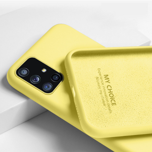 

Чехол Silicone Case full для Samsung Galaxy A51 A515F Yellow, Желтый