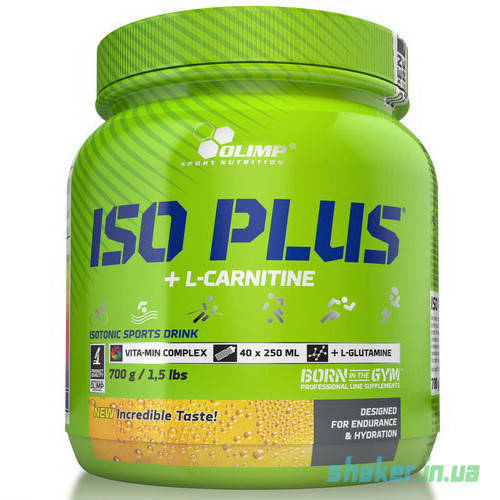 

Изотоник Olimp Iso Plus + L-Carnitine (700 г) олимп tropic blue