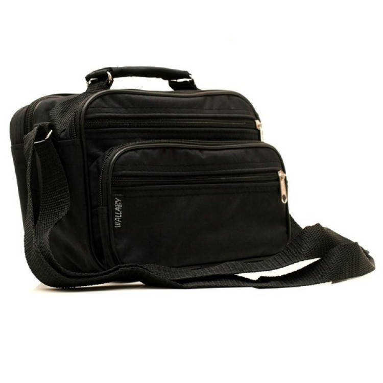 

Деловая мужская сумка черного цвета Wallaby арт. 2123, Черный