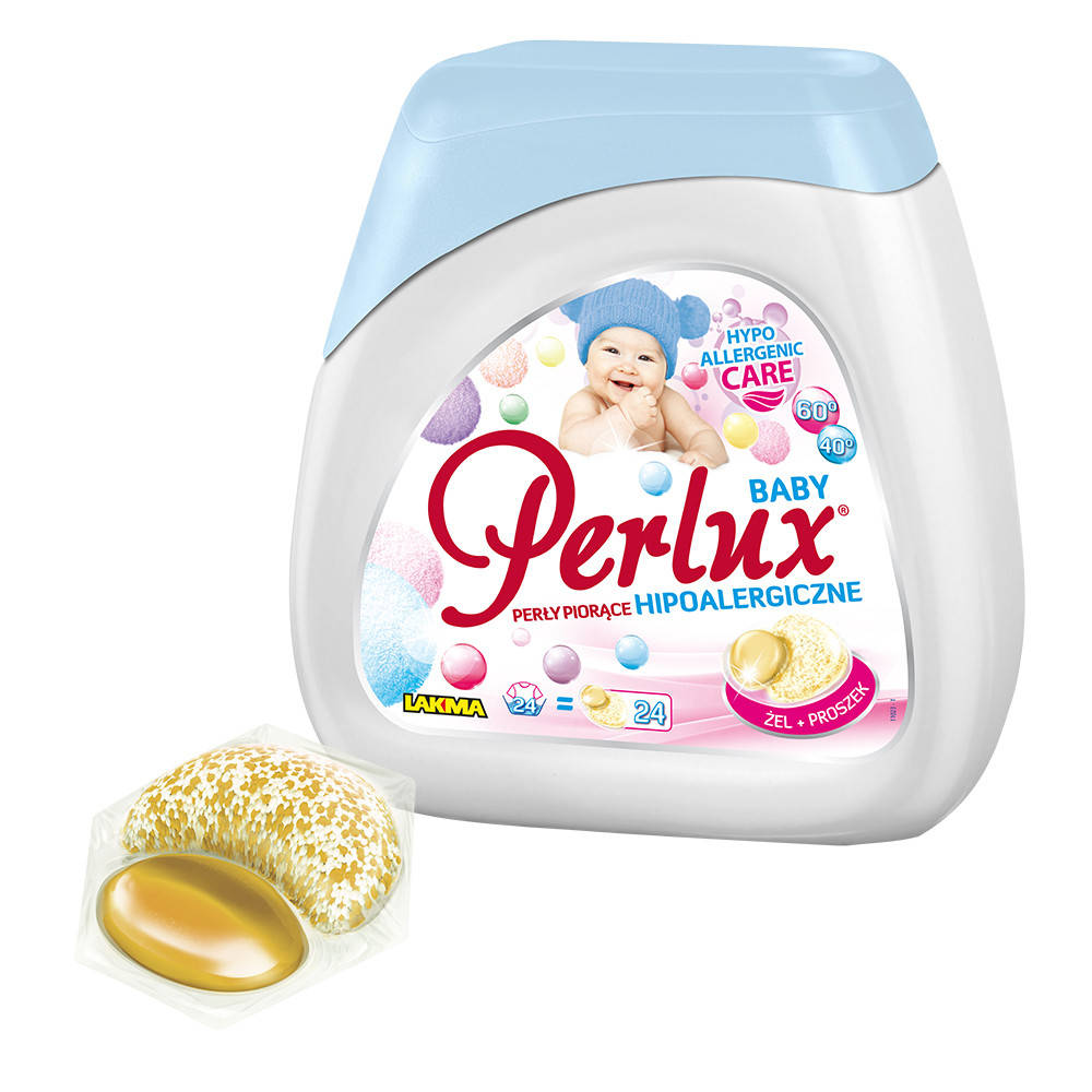 

Капсулы для стирки детской одежды Perlux Baby, гипоалергенные, 24 шт