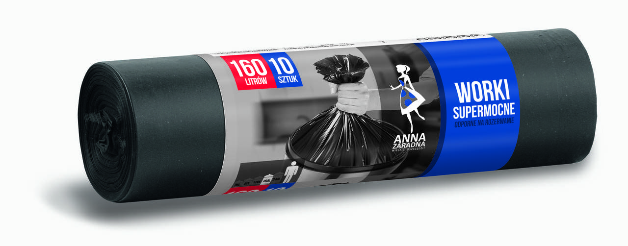 

Пакеты Anna Zaradna для мусора LDPE 160 л 10 шт