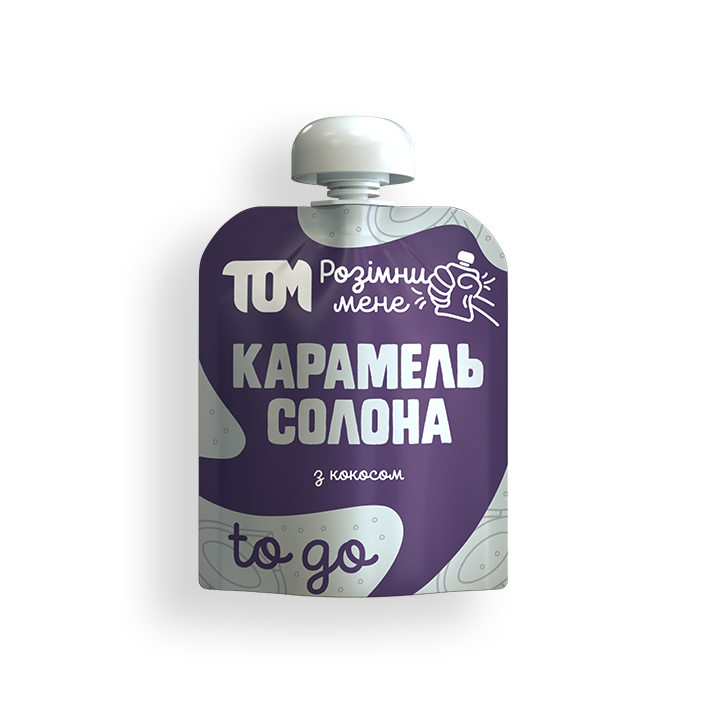 

Карамель соленая с кокосовой стружкой и сливки ТМ ТОМ 64 г дой-пак