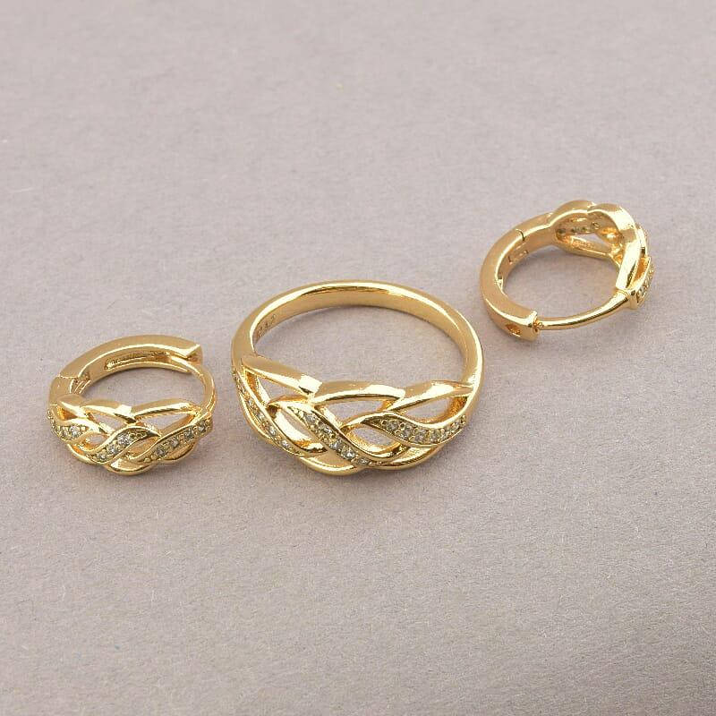 

Набор украшений медицинское золото Xuping Jewelry Jewelry покрытие позолота
