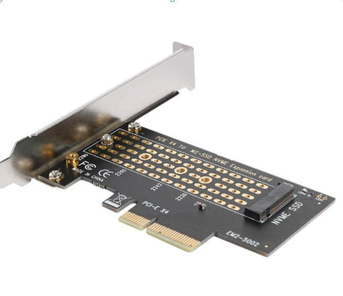 

Адаптер PCI-e X4 - M.2 NVMe, TRY EM2-5002 черный новый