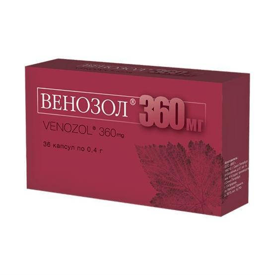 

ВИС ООО Венозол 360 ⭐ мг капсулы 0,4 г 36 шт.