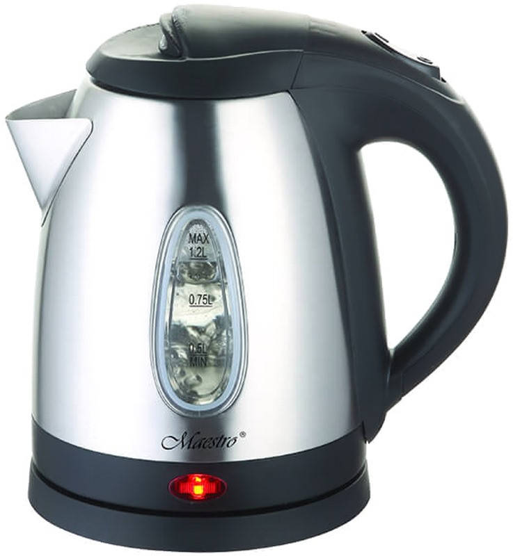 

Электрочайник металлический Maestro MR-046 1.2 л 2000 Вт Серебристый / Черный