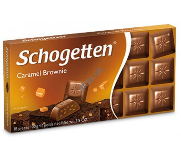 

Шоколад молочный с карамелью Schogetten Caramel Brownie, 100г Германия