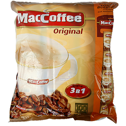

Напій кавовий МакКофі оригінальний 3в1MacCoffee original 100*20g 5пач/ящ (Код : 00-00011791)