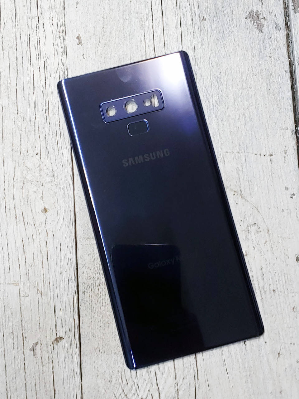 

Задняя крышка Samsung Galaxy Note 9 Синяя Со сканером и стеклом камеры Оригинал, Синий