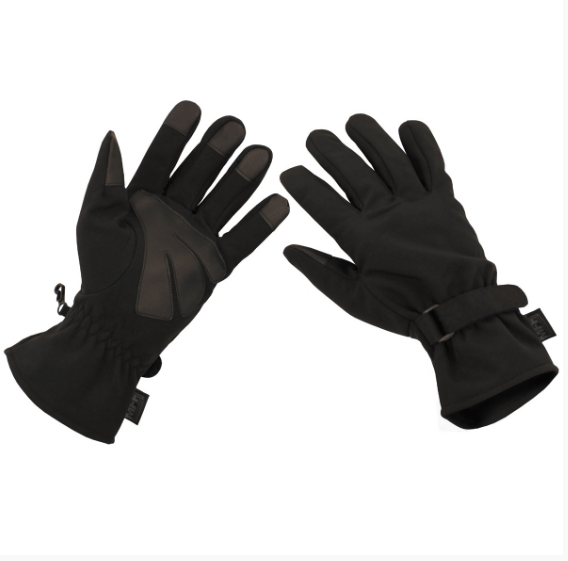 

Тактические перчатки MFH Softshell с частичным усилением черные M