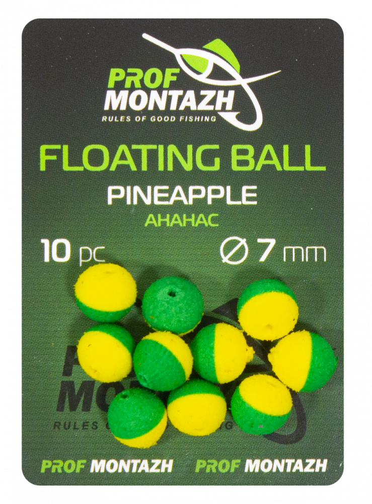 

Плавающая насадка Prof Montazh Ананас "Pineapple" 7 мм 10 шт. (18083)