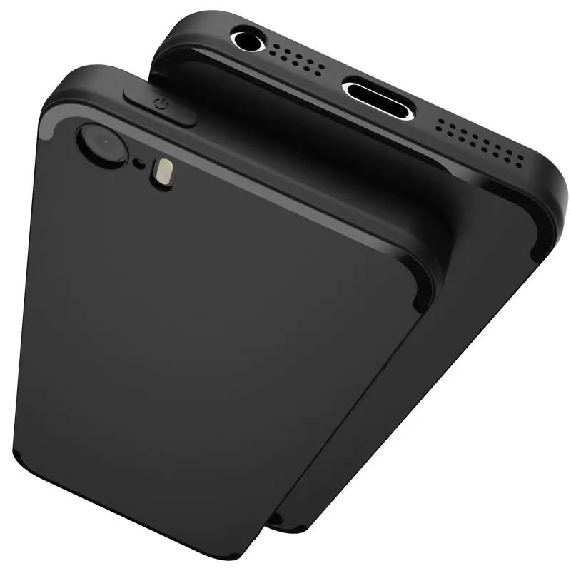 

Тонкий матовый чехол для iPhone 5 5s SE, Черный