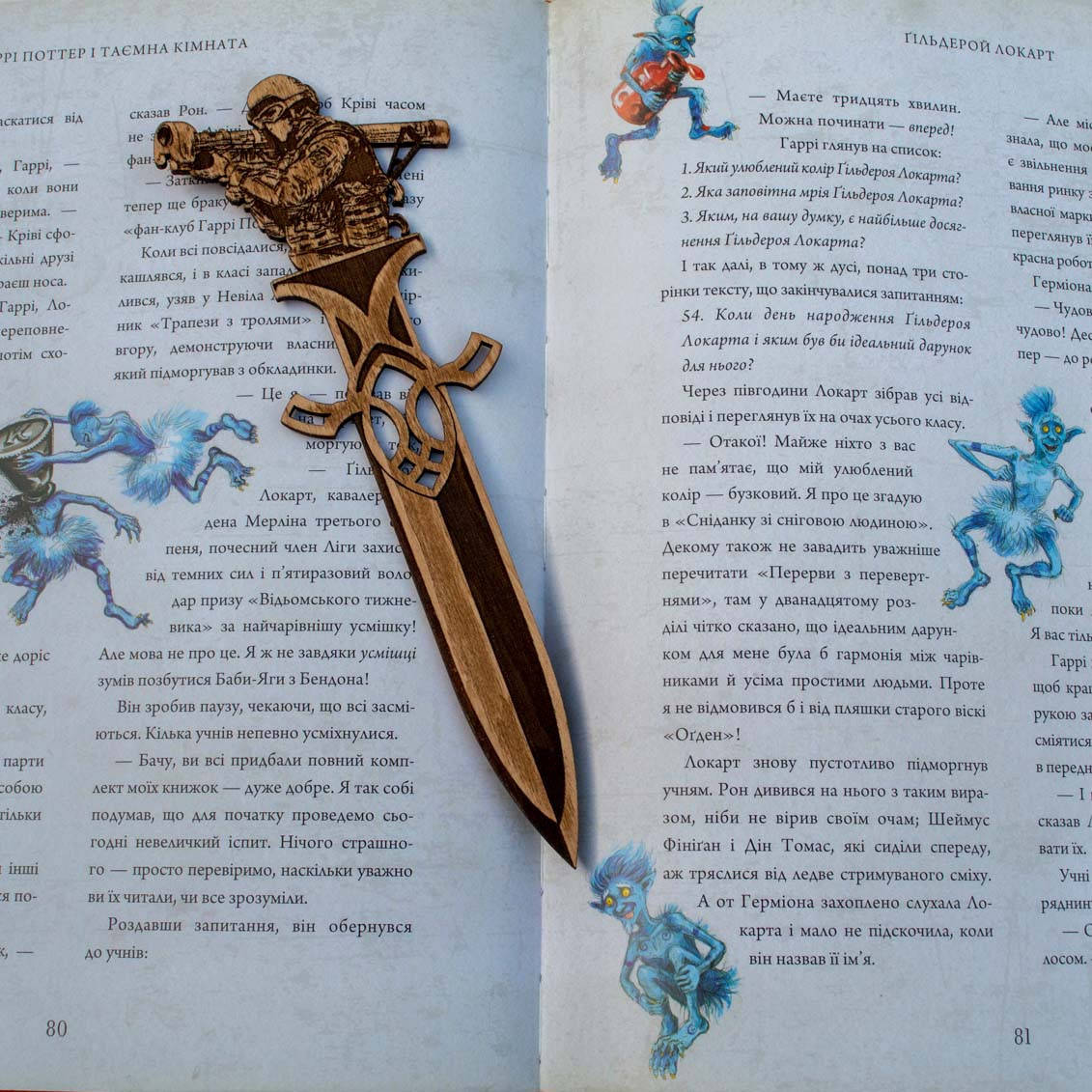 

Закладка для книги дерев'яна Woodoo "Мужність"
