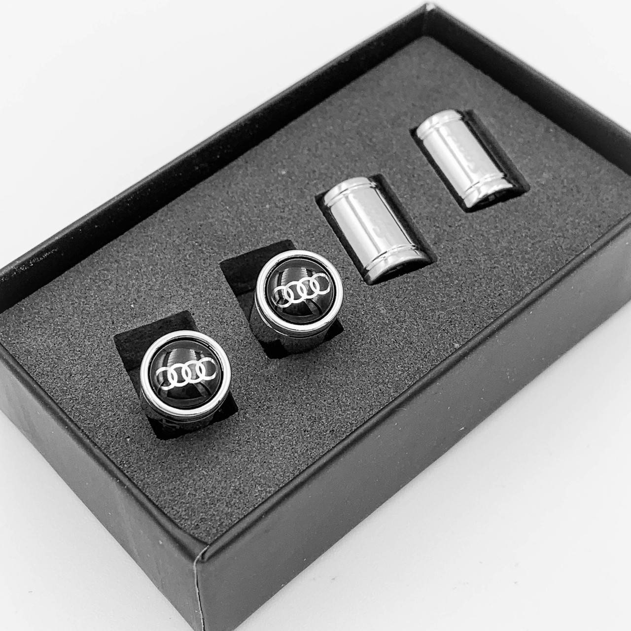 

Защитные колпачки на ниппеля Sport AUDI (АУДИ) 4 шт Хром