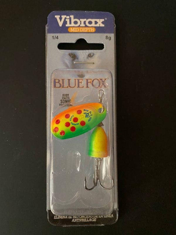 

Блесна вертушка Blue Fox Vibrax Fluorescent #3 8g 1\4, Зелёный