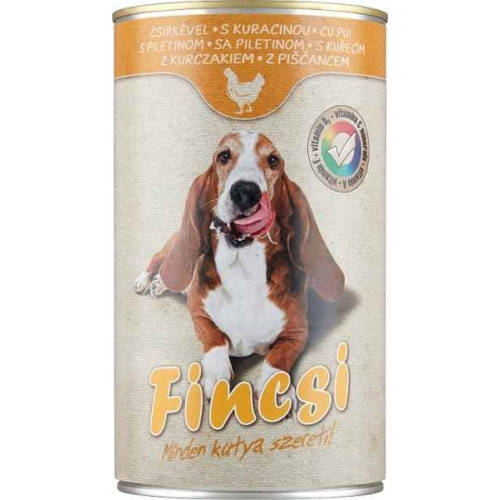

Влажный корм для взрослых собак Fincsi с курицей - 1.24 кг