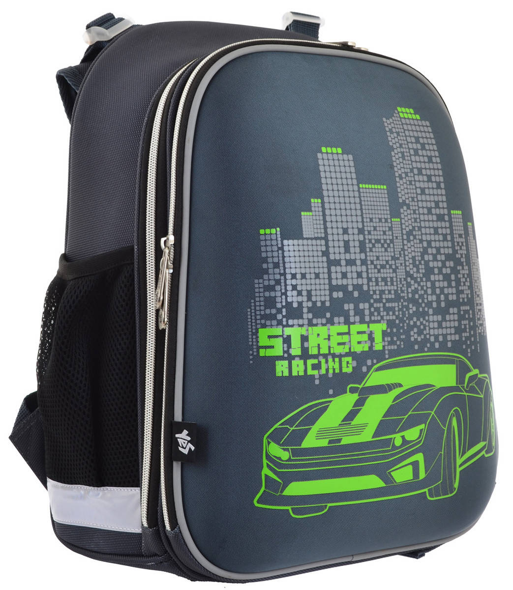 

Рюкзак школьный, каркасный H-12 "Street Racing"