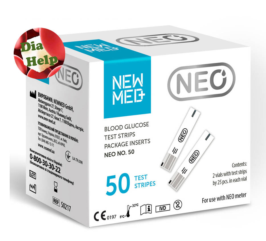 

Тест-полоски НьюМед НЕО (NewMed Neo) 50 штук
