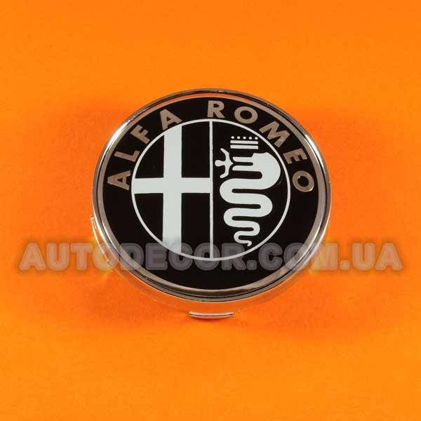 

Колпачки заглушки на литые диски Alfa Romeo (60/56/10) MC60N101 черно-белые