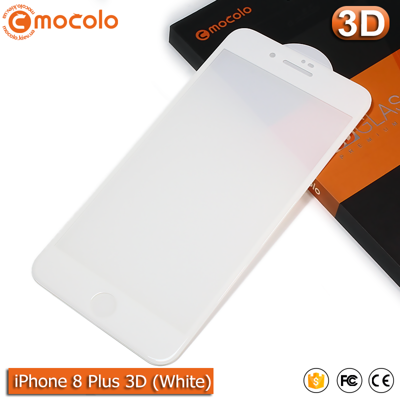 

Защитное стекло Mocolo iPhone 8 Plus (White) 3D, Белый