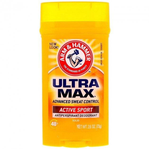 

Дезодорант антиперспирант стик Arm & Hammer Ultramax Active Sport, 73 г