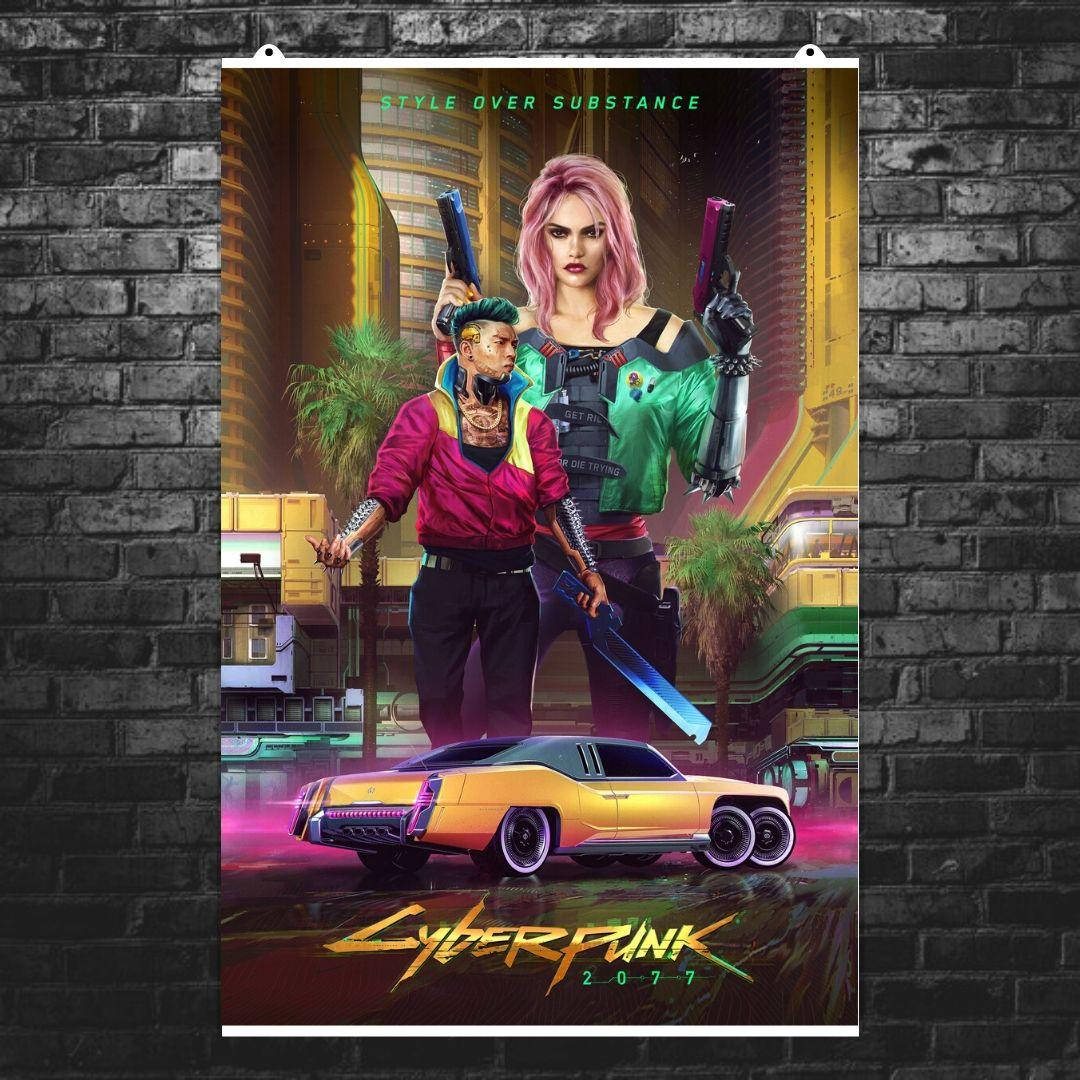 

Постер "Cyberpunk 2077", плакат №3. Размер 60x41см (A2). Глянцевая бумага