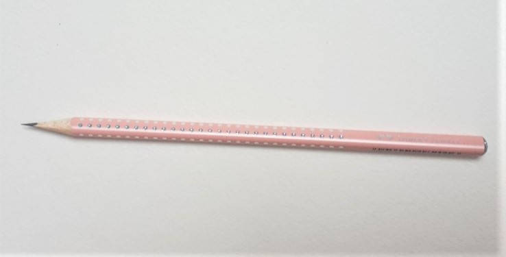 

Карандаш чернографитный Faber-Castell Grip Sparkle Светло-розовый корпус, 118201