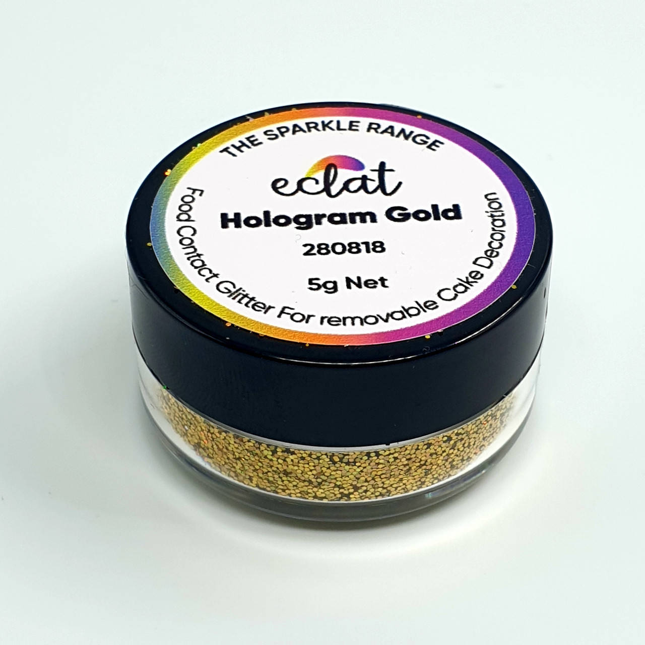 

Кондитерские блестки Eclat Hologram Золотые голографические 5 гр
