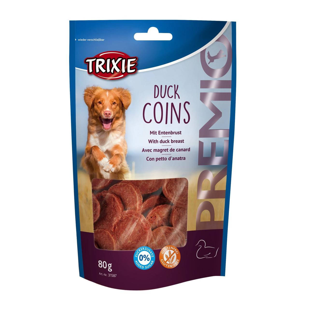 

Лакомство для собак Trixie PREMIO Chicken Duck Coins с уткой 80 г