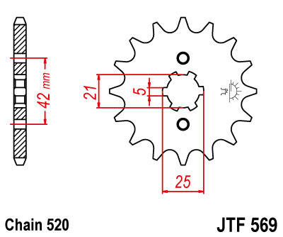 

Звезда передняя JT JTF569.14