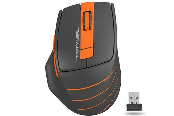 

Мышка беспроводная A4Tech FG30S (Orange) Fstyler 2000 dpi Бесшумная, Оранжевый