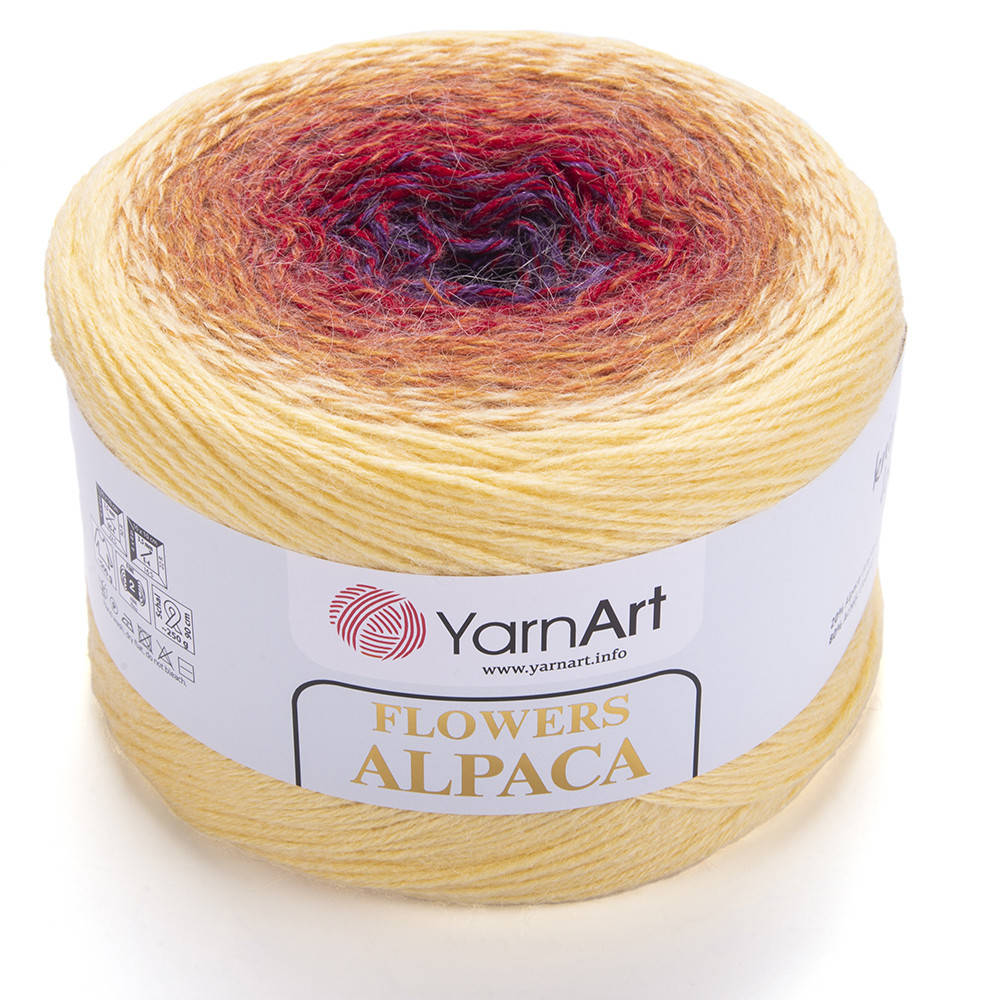 

YarnArt Flowers Alpaca (ЯрнАрт Фловерс Альпака) № 418 (Пряжа альпака, нитки для вязания), Разные цвета