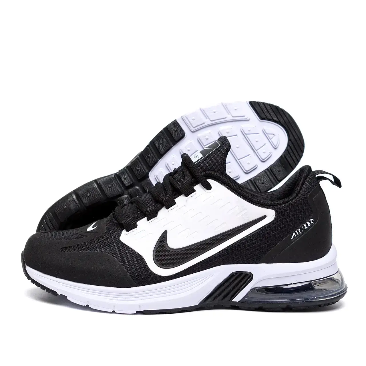 

Мужские кроссовки сетка Nike Black 44, Черно-белый