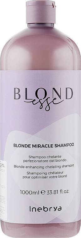 

Шампунь для оттенков блонд Inebrya Blondesse Blonde miracle shampoo 1000 мл
