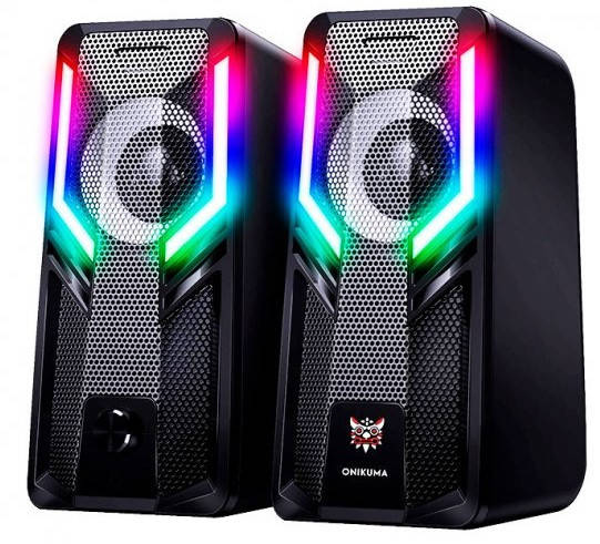 

Колонки компьютерные USB ONIKUMA RGB Backlight G6, черные
