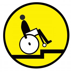 Наклейка Обережно! Виступ бортового каменю, фото 1