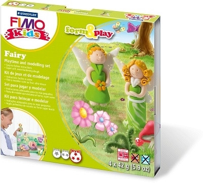 Подарунковий набір Фімо Fimo KIDS "Феєчка", 4 шт.+стек+інструкція