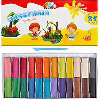 Пластилін Гамма набір 24 колір 480 грам зі стеком Дитячий Серія Захоплення 331013 Гамма