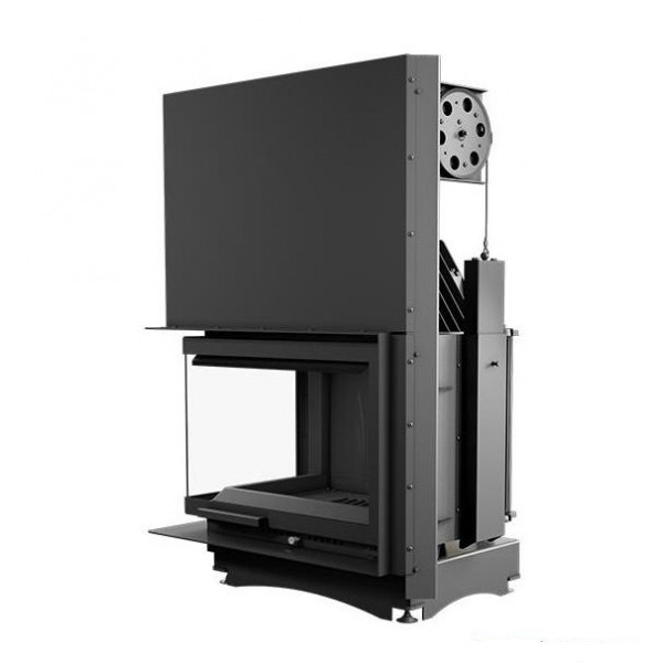 Камінна топка Zuzia ліве бічне скло без рами з піднімними дверцятами