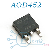 AOD452, Mosfet транзистор N channel, 25V 55A, TO252