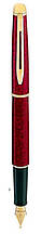 Брендовая, яркая ручка перьевая Waterman HEMISPHERE Marblad Red FP F 12 050 красный