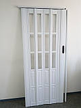Двері біла гармошка напівостеплені 822, 860х2030х12мм, фото 3