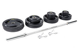 Набор олимпийский штанга SmartGym 182,5kg + HS-1090, фото 2