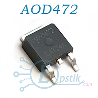 AOD472, MOSFET Транзистор, N-канал 25В, 50А, TO252