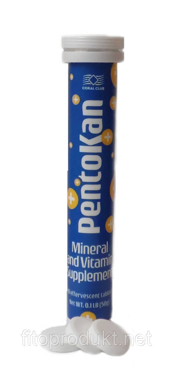 ПентоКан (PentoKan) природный энергетик 20 шипучих таблеток - фото 1 - id-p581156055