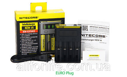 Універсальний зарядний пристрій зарядка на 4 аккумулятора від Nitecore Intellicharger New I4 Original Version, фото 2