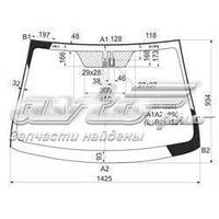 Лобове скло Land Cruiser J120 2003 up зелене