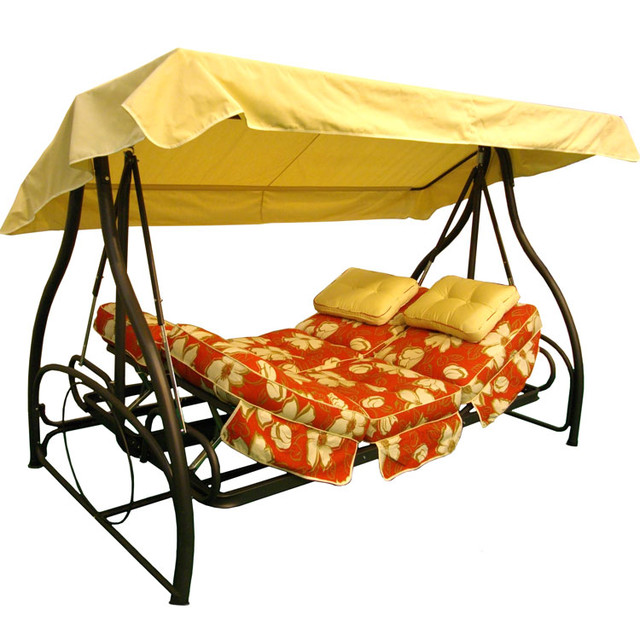 Диван-качеля Montreal раскладная. Принцип раскладывания - откидывается спинка с возможностью поднятия боковых частей качели..