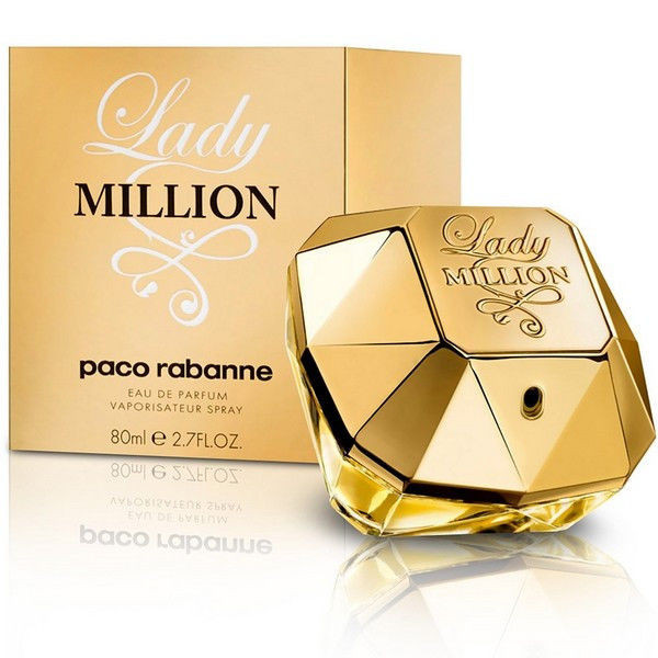 Жіноча парфумерія Paco Rabanne Lady Milion 80 ml Духи Розкішний квітково-дерев'яний аромат з нотами меду, пачулі та апельсинової