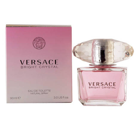 Женская туалетная вода Versace Bright Cristal Pink 90 ml | Свежий аромат, фото 2